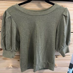 LOFT Pale Green Sweater Tee